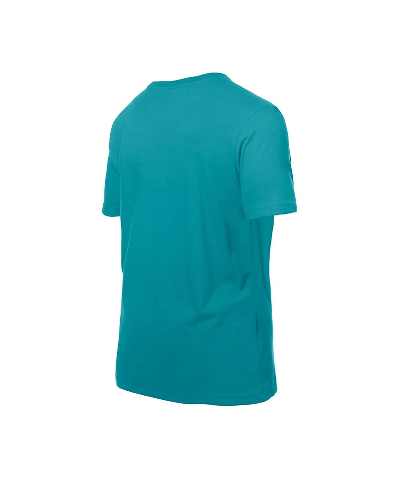 New Era Men's Aqua Miami Dolphins Combine Authentic Training Throwback T-Shirt
