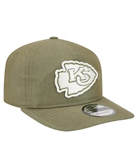 New Era Men's Olive Kansas City Chiefs Nylon 19TWENTY Adjustable Hat