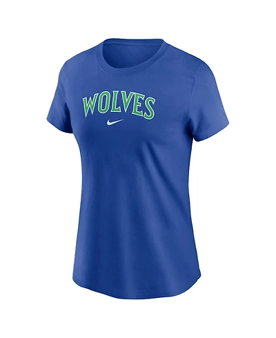 Nike Women's Minnesota Timberwolves Crewneck Cotton T-Shirt