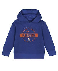 Nike Baby Boys and Girls Blue New York Knicks Two-Piece Team Logo Club Fleece Hoodie Sweatpants Set