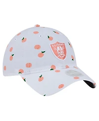 New Era Women's White Las Vegas Raiders Fruit Pattern 9TWENTY Adjustable Hat