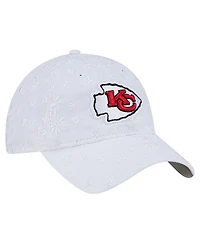 New Era Women's White Kansas City Chiefs Floral 9TWENTY Adjustable Hat