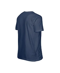 New Era Men's Navy Atlanta Braves Oversized Throwback Distressed T-Shirt