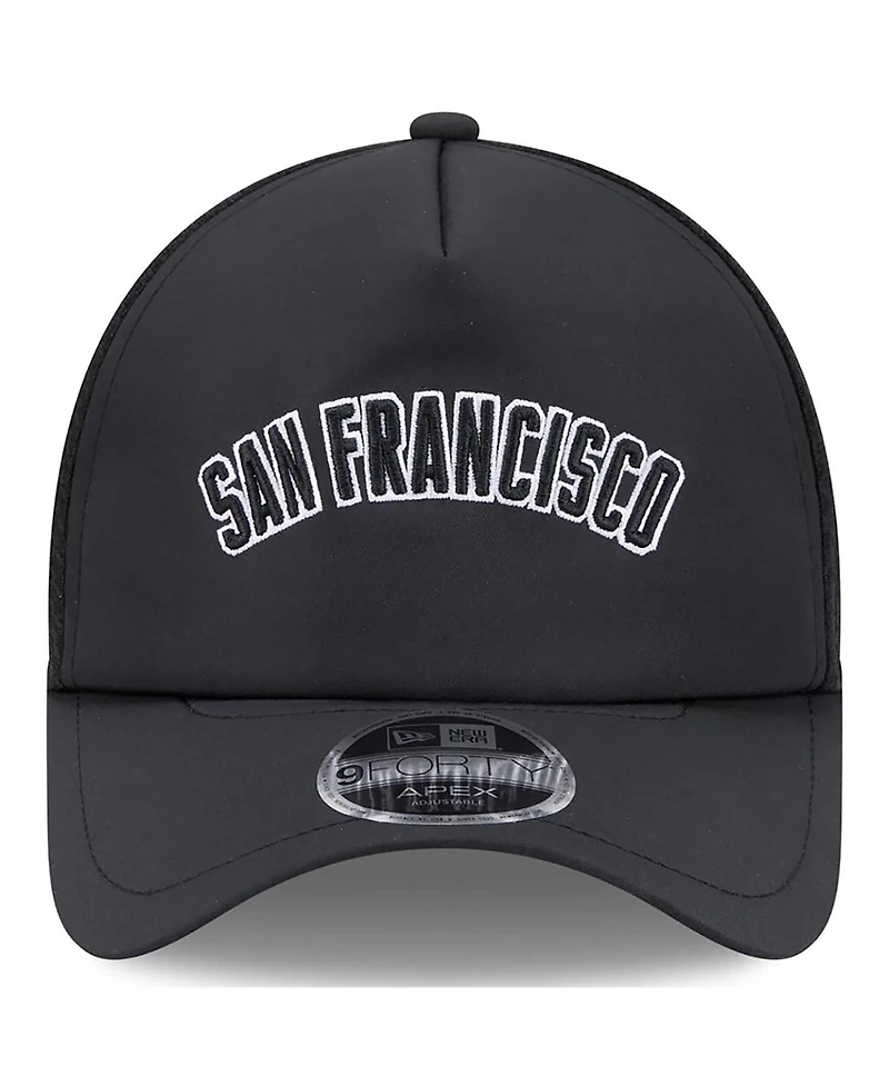 New Era Men's Black San Francisco Giants 2026 Batting Practice Alternate Apex 9FORTY Adjustable Hat