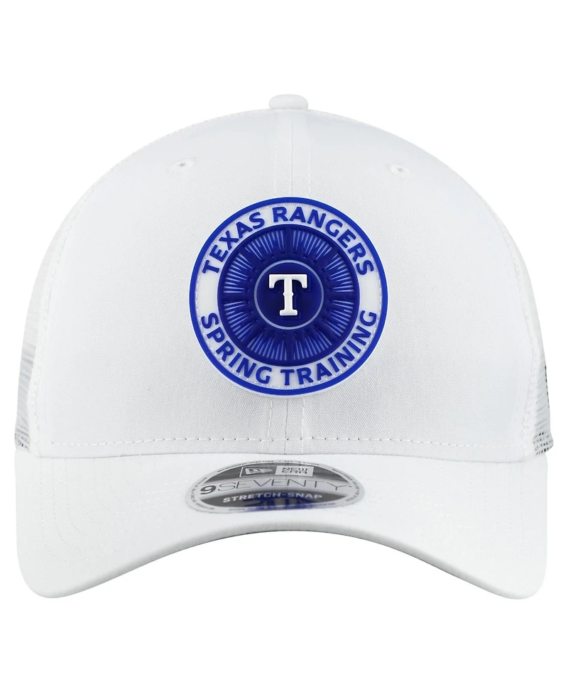 New Era Men's White Texas Rangers 2026 Spring Training Fan Pack 9SEVENTY Adjustable Trucker Hat