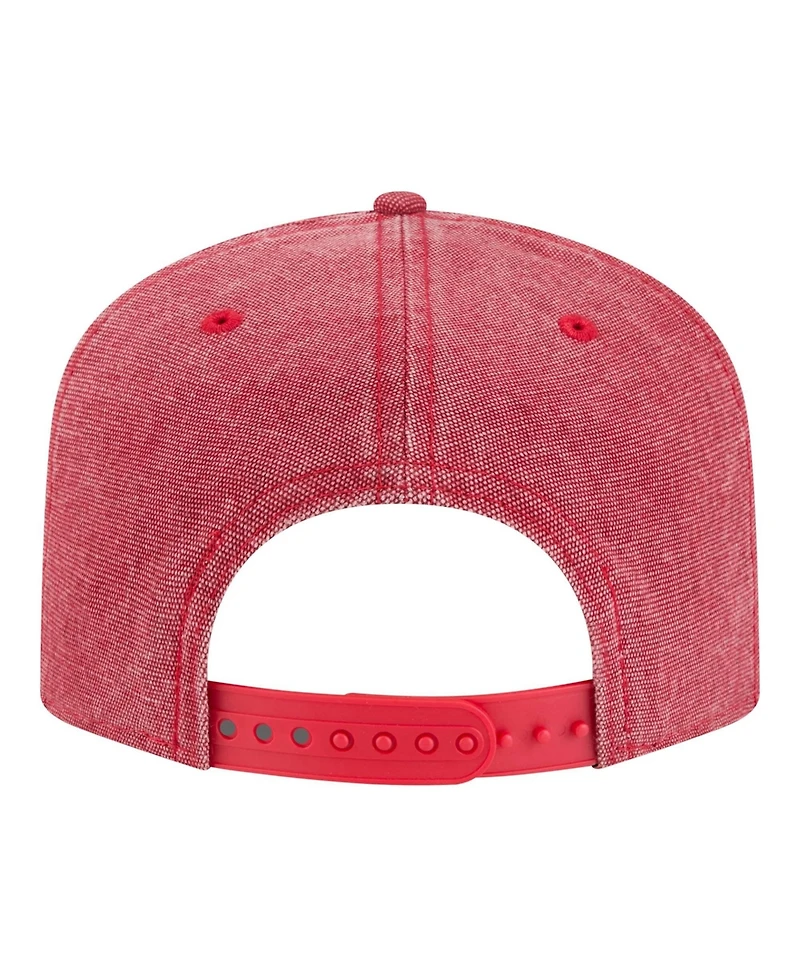 New Era Men's Red Los Angeles Angels Denim Classic 19TWENTY Adjustable Hat
