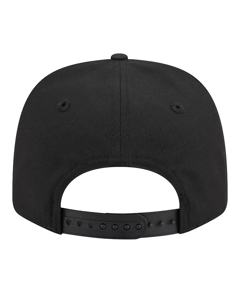New Era Men's Black Cincinnati Reds Tonal Camo 9SEVENTY Stretch-Snap Hat