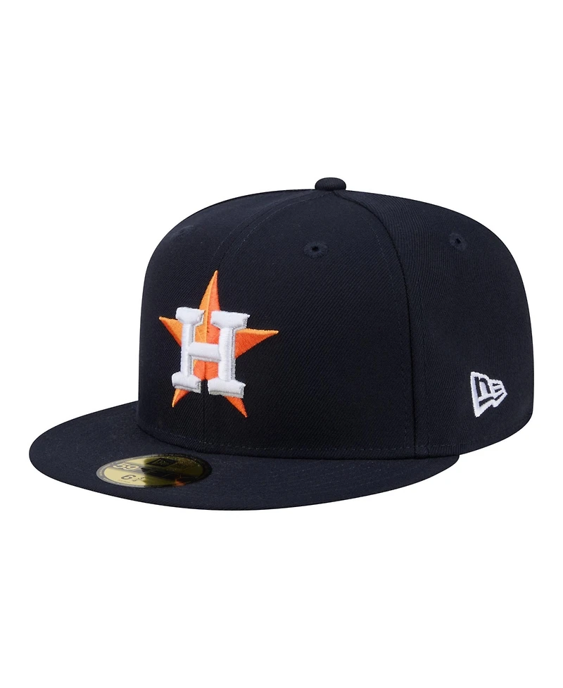 New Era Men's Navy Houston Astros Hidden Hit 59FIFTY Fitted Hat