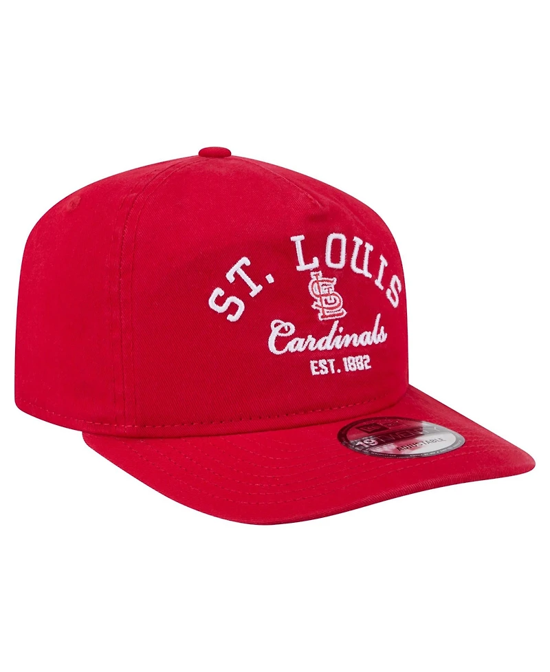 New Era Men's Red St. Louis Cardinals Stacked 19TWENTY Adjustable Hat