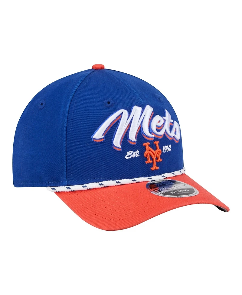 New Era Men's Royal/Orange New York Mets Team Loyal 9FORTY M-Crown Adjustable Hat