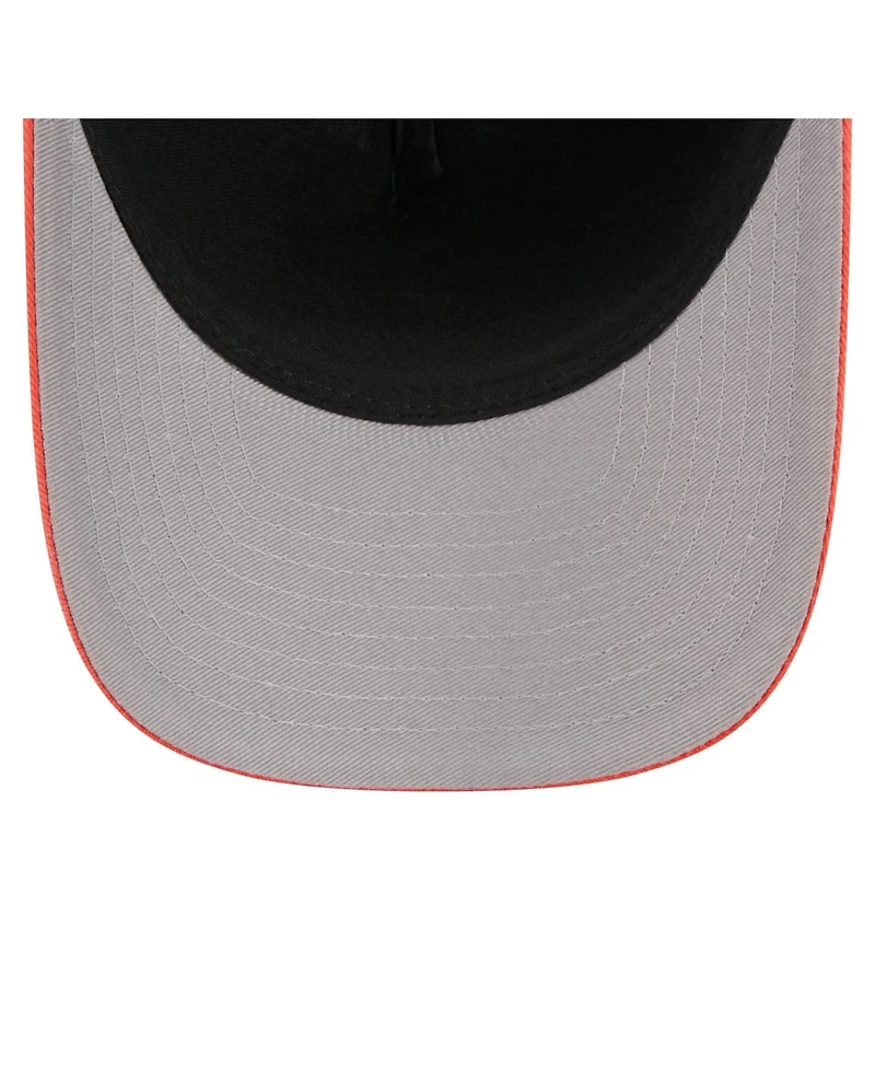 New Era Men's Navy/Orange Chicago Bears 9FORTY Felt A-Frame Adjustable Hat