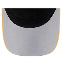 New Era Men's Black/Gold Pittsburgh Pirates Rope M-Crown A-Frame 39THIRTY Flex Hat