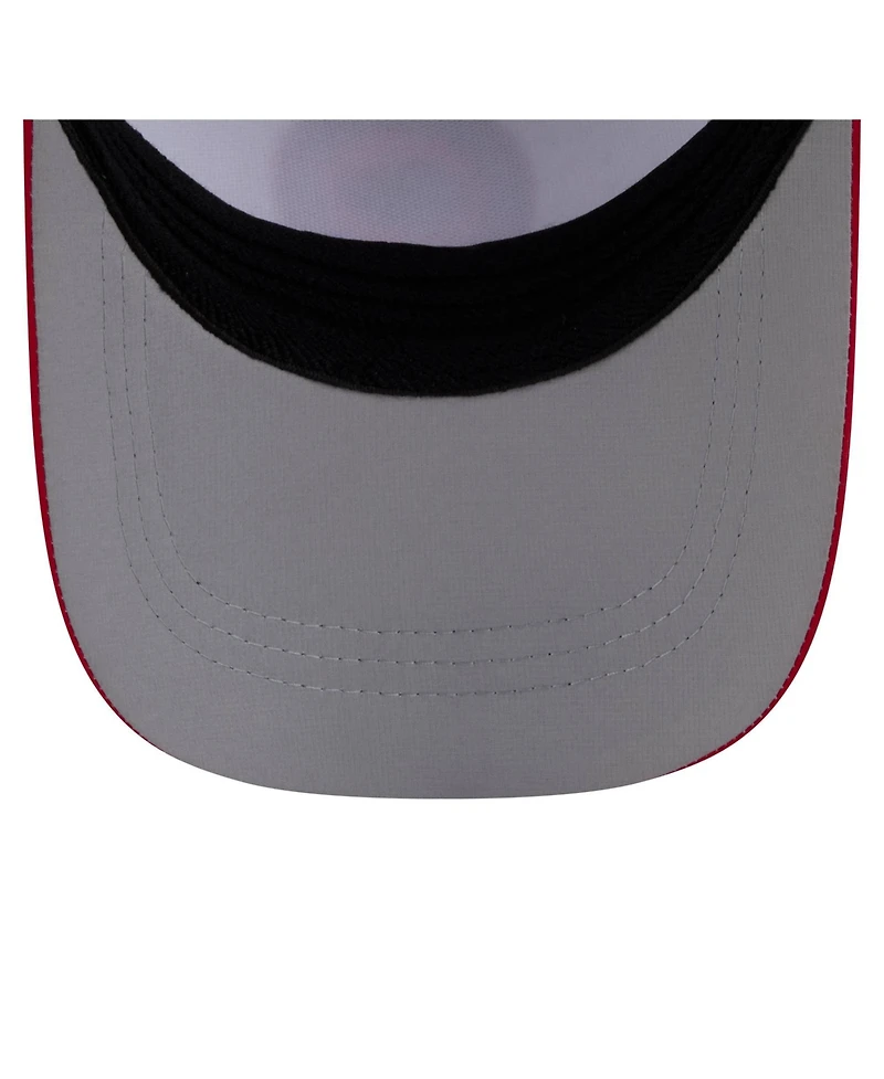 New Era Men's White/Red Kansas City Chiefs Patch 39THIRTY A-Frame M-Crown Perforated Flex Hat