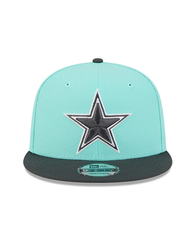 New Era Men's Light Blue/Navy Dallas Cowboys Two-Tone Color Pack 9FIFTY Snapback Hat