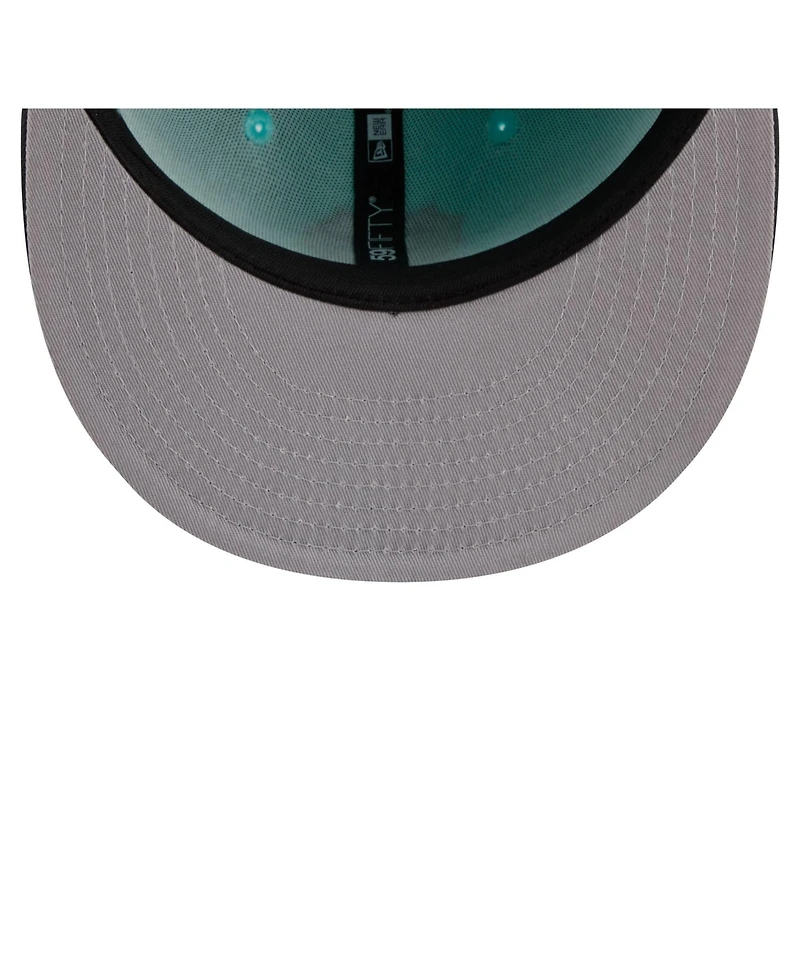 New Era Men's Turquoise/Charcoal San Francisco Giants Two-Tone Color Pack 59FIFTY Fitted Hat