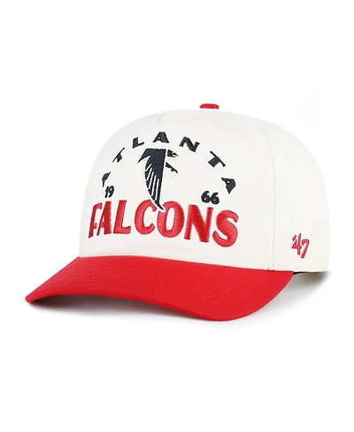 47 Brand Men's Natural Atlanta Falcons Throwback Arcitext Hitch Adjustable Hat