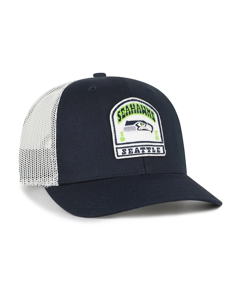 '47 Brand Men's College Navy Seattle Seahawks Headstone Trucker Adjustable Hat