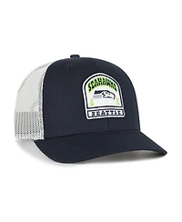 '47 Brand Men's College Navy Seattle Seahawks Headstone Trucker Adjustable Hat