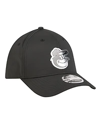 New Era Men's Black Baltimore Orioles Metallic 39THIRTY M-Crown Flex Hat