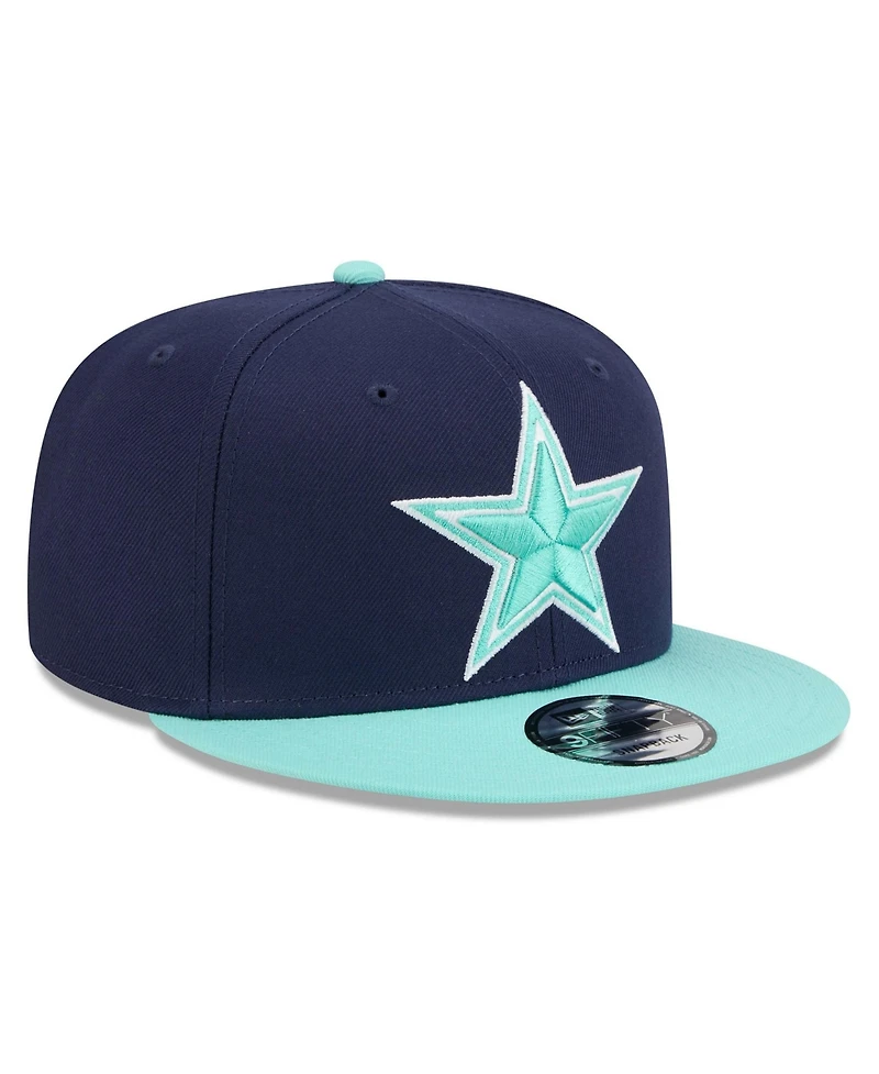 New Era Big Boys and Girls Navy/Light Blue Dallas Cowboys Two-Tone Color Pack 9FIFTY Snapback Hat