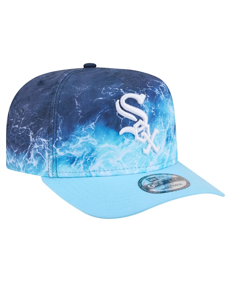 New Era Men's Light Blue Chicago White Sox Deep Water Pre-Curved 9FIFTY A-Frame Snapback Hat