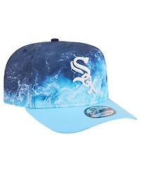 New Era Men's Light Blue Chicago White Sox Deep Water Pre-Curved 9FIFTY A-Frame Snapback Hat