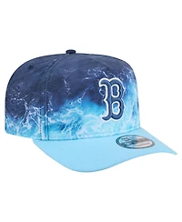 New Era Men's Light Blue Boston Red Sox Deep Water Pre-Curved 9FIFTY A-Frame Snapback Hat