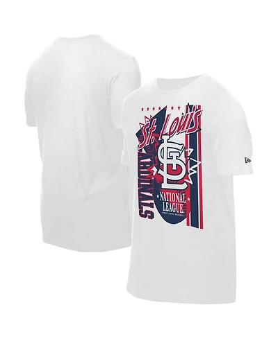 New Era Men's White St. Louis Cardinals Big Graphic Domestic T-Shirt