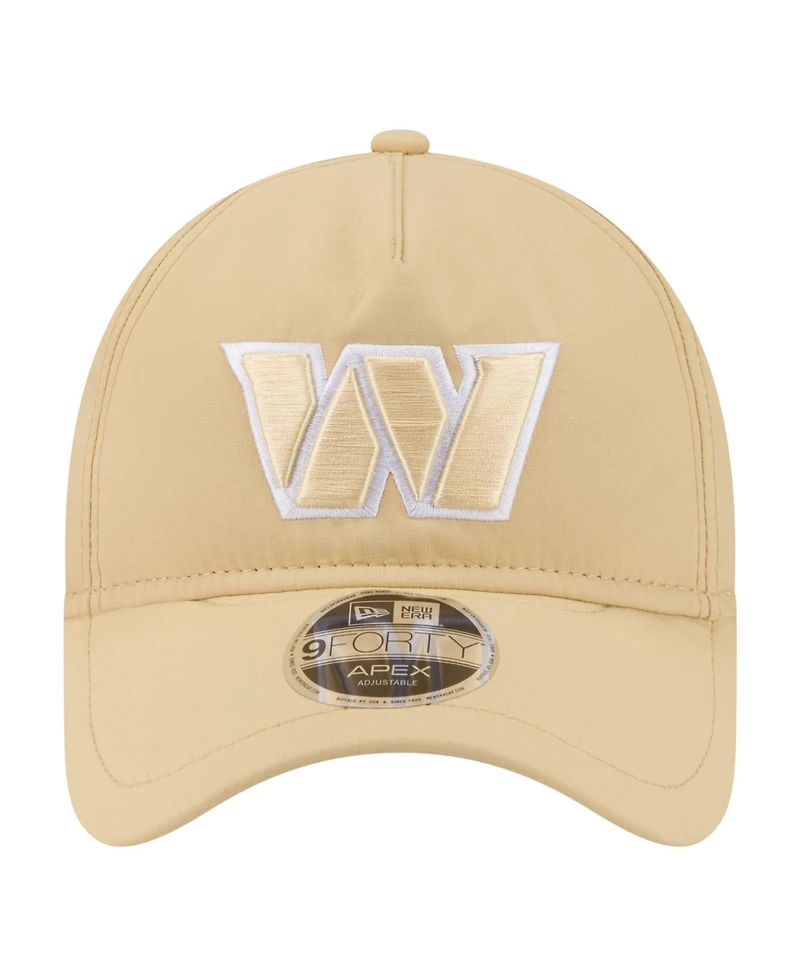 New Era Men's Tan Washington Commanders Apex 9FORTY Adjustable Hat