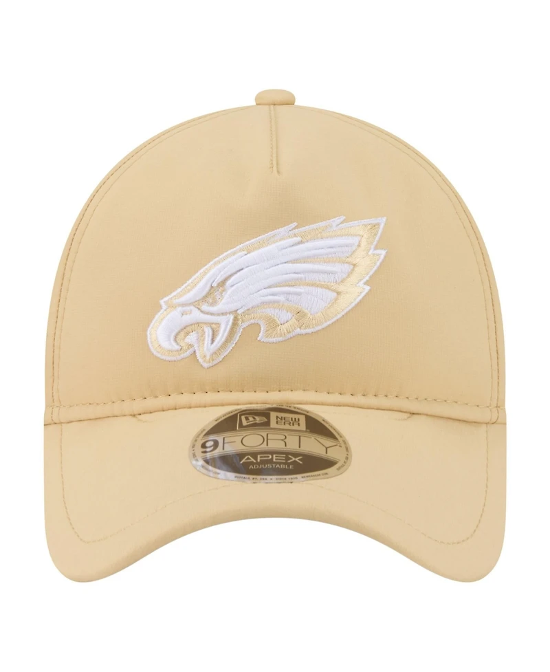 New Era Men's Tan Philadelphia Eagles Apex 9FORTY Adjustable Hat
