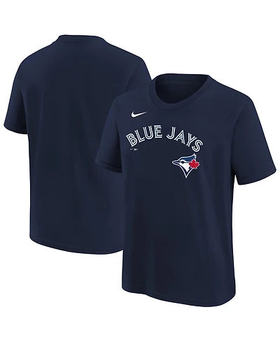 Nike Big Boys and Girls Navy Toronto Blue Jays Wordmark T-Shirt