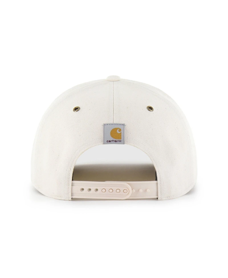 Carhartt x '47 Brand Men's Natural/Brown Kansas Jayhawks Undyed Relaxed Hitch Adjustable Hat