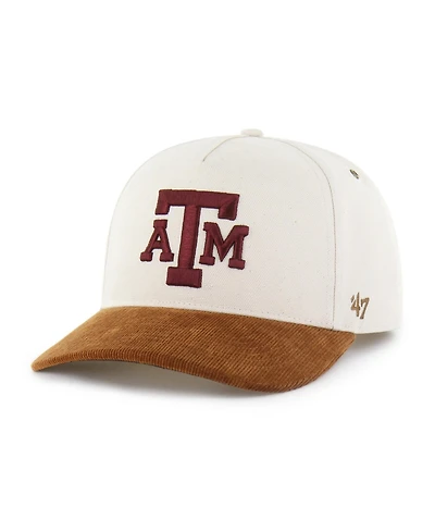 Carhartt x '47 Brand Men's Natural/Brown Texas A M Aggies Undyed Relaxed Hitch Adjustable Hat