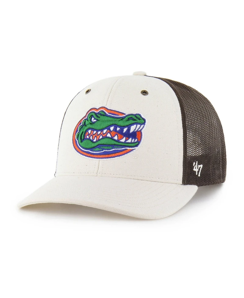 Carhartt x '47 Brand Men's Natural/Brown Florida Gators Undyed Trucker Adjustable Hat