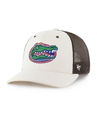 Carhartt x '47 Brand Men's Natural/Brown Florida Gators Undyed Trucker Adjustable Hat