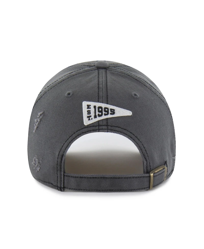 '47 Brand Men's Charcoal Carolina Panthers Seymoore Clean Up Adjustable Hat