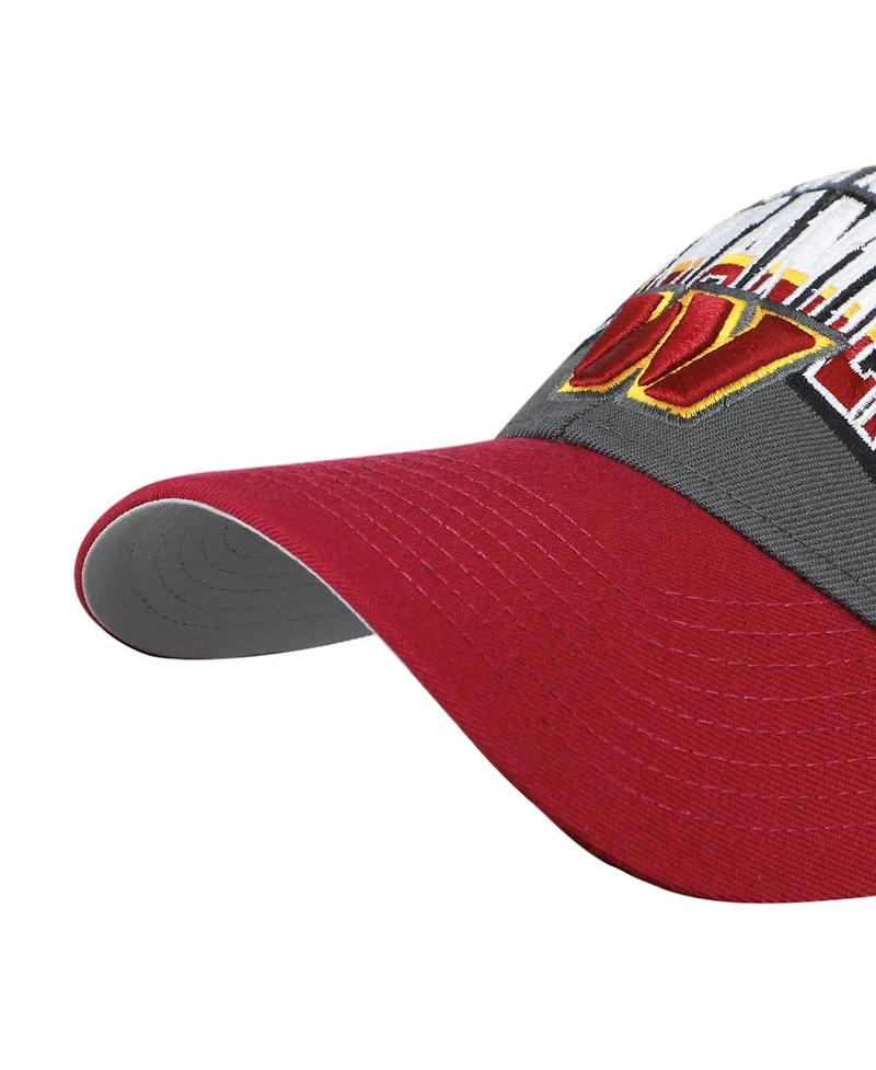 '47 Brand Men's Charcoal Washington Commanders Split Block Mvp Adjustable Hat