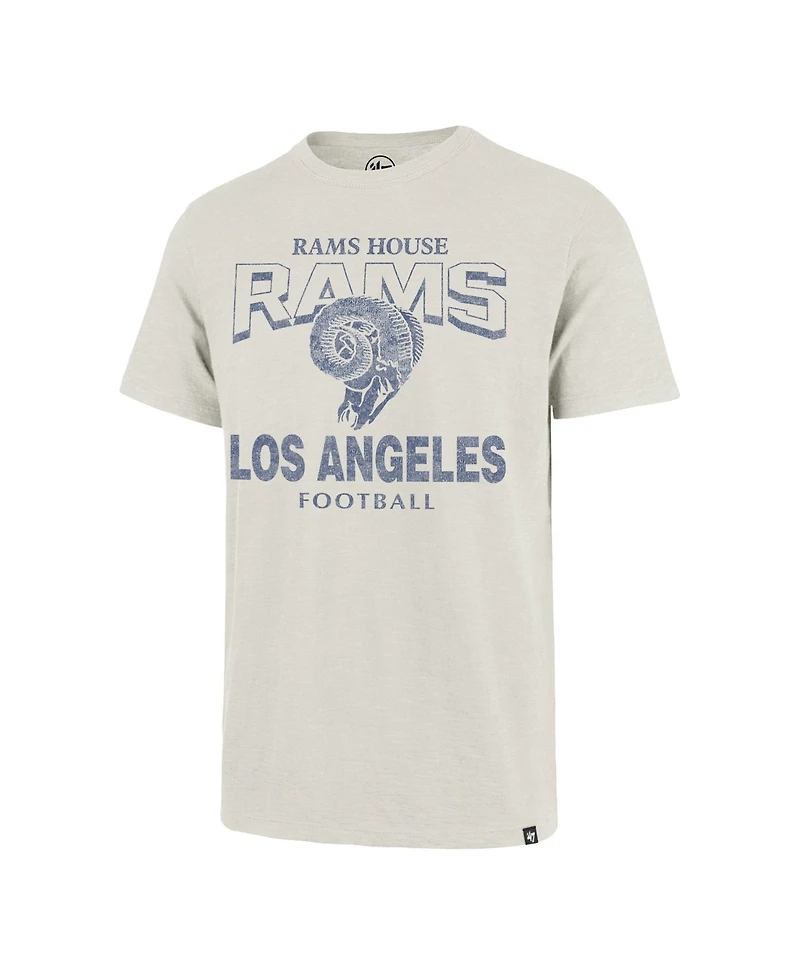 47 Brand Men's Natural Los Angeles Rams Head On Scrum T-Shirt