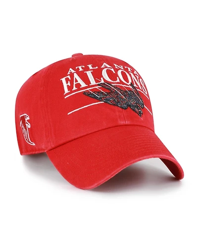 '47 Brand Men's Red Atlanta Falcons Throwback Graphic Clean Up Adjustable Hat