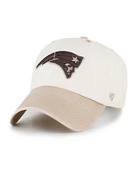 '47 Brand Men's Natural/Tan New England Patriots Neutral Terrain Clean Up Adjustable Hat