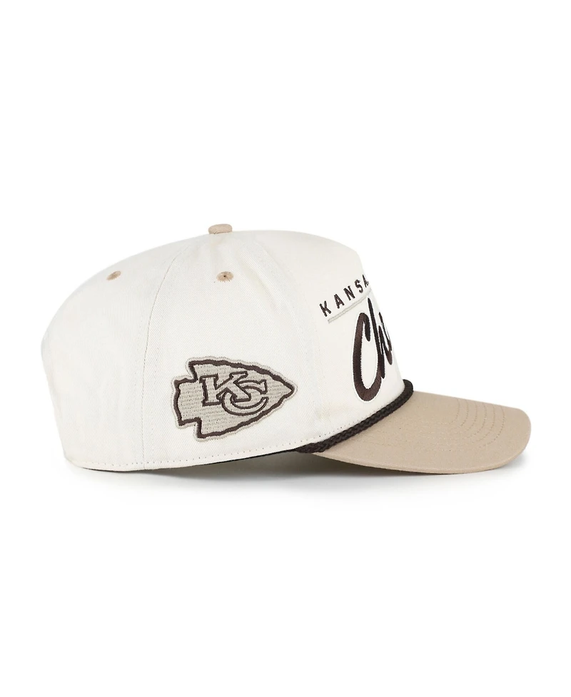 '47 Brand Men's Natural/Tan Kansas City Chiefs Neutral Terrain Hitch Rope Adjustable Hat