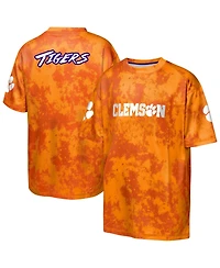 Outerstuff Big Boys and Girls Orange Clemson Tigers Off-Side Sublimated T-Shirt