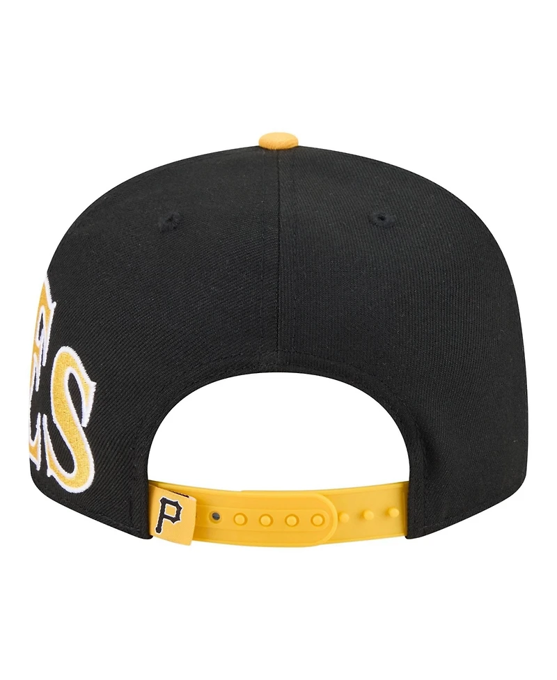New Era Men's Black/Gold Pittsburgh Pirates Stretched Two-Tone 9FIFTY Adjustable Hat