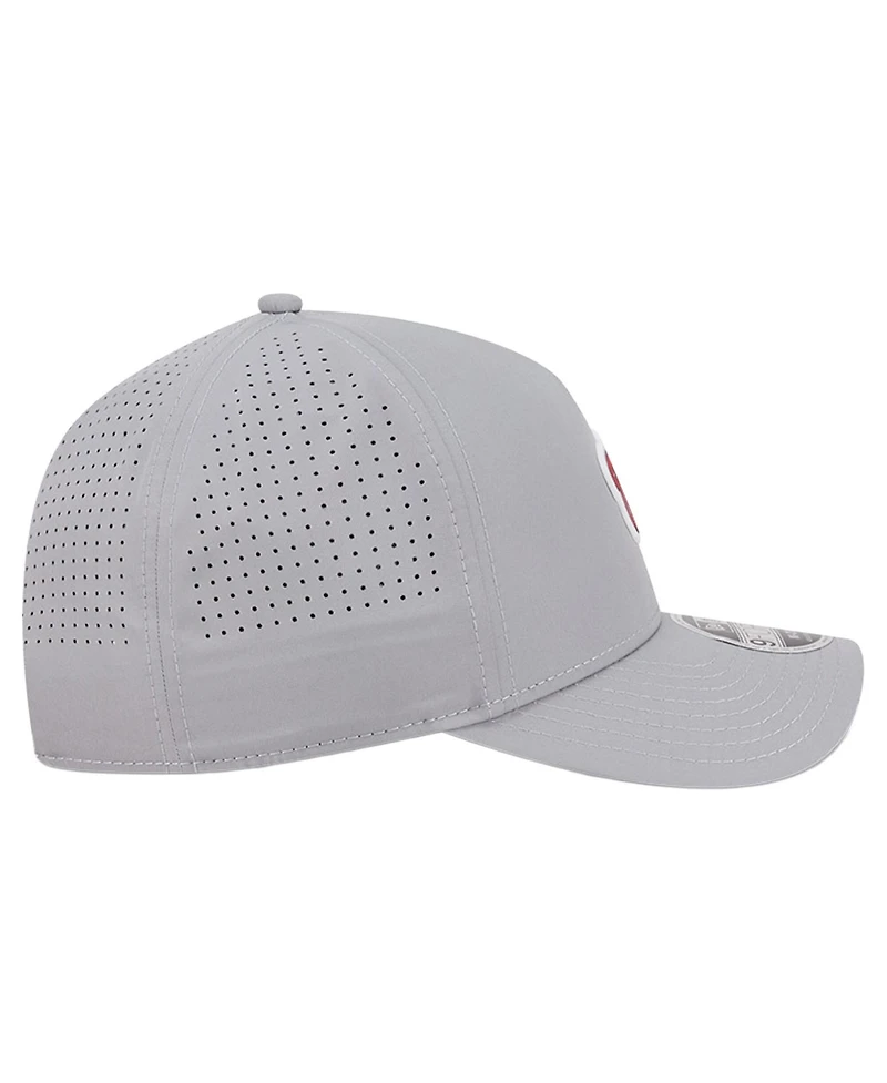 New Era Men's Gray Washington Nationals Micro Logo 9FORTY M-Crown A-Frame Adjustable Hat