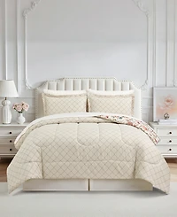 Macy's Helena Floral Reversible Microfiber 8-piece Comforter Set