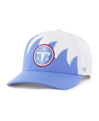 47 Brand Men's White Tennessee Titans Jagged Hitch Adjustable Hat
