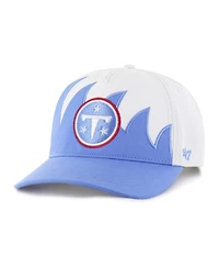 47 Brand Men's White Tennessee Titans Jagged Hitch Adjustable Hat