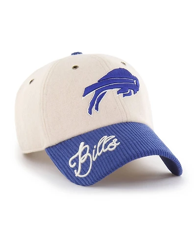 47 Brand Women's Natural/Royal Buffalo Bills Rope Script Clean Up Adjustable Hat