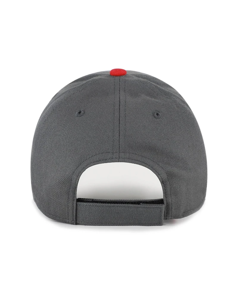 47 Brand Men's Charcoal San Francisco 49ers Split Block Mvp Adjustable Hat