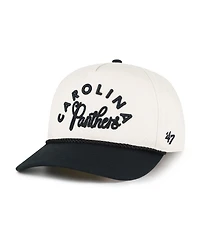 47 Brand Women's Natural Carolina Panthers Rope Script Hitch Adjustable Hat
